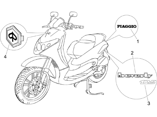 Εικόνα της ΣΗΜΑ ΠΟΔΙΑΣ ΛΟΓΟΤΥΠΟ PIAGGIO-5743990095