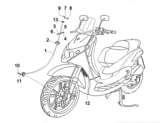 Εικόνα της ΚΟΛΑΡΟ ΒΑΣΗΣ ΑΤΕΡΜΟΝΑ BEV RST 125/250-600452