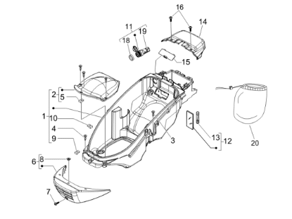 Εικόνα της ΒΑΣΗ ΑΝΑΠΤΗΡΑ SCOOTER ΚΟΜΠΛΕ-294770