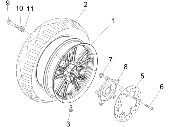 Εικόνα της ΔΙΣΚΟΦΡΕΝΟ ΠΙΣΩ Χ7-Χ8-Χ9 500-Χ10-NEX-MP3-56498R