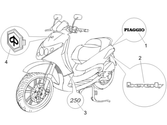 Εικόνα της ΣΗΜΑ ΠΛΕΥΡΟΥ BEVERLY 125/250/500 RST-656743