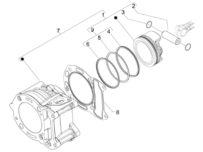 Εικόνα της ΠΙΣΤΟΝΙ STD SCOOTER 200cc 4T 4V CAT.1-8432900001