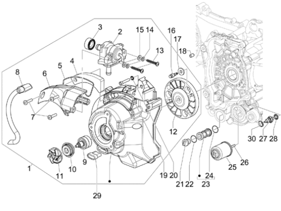 Εικόνα της ΦΙΛΤΡΟ ΛΑΔΙΟΥ SCOOTER 4T 125<>300 CC-1A022356