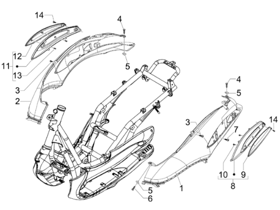 Εικόνα της ΔΙΑΚ/ΚΟ ΔΕ ΠΛΕΥΡΟΥ BEVERLY 500-CM017102000C