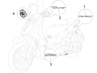 Εικόνα της ΣΗΜΑ ΠΛΕΥΡΟΥ BEVERLY 125/250/500 RST-656743