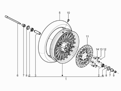 Εικόνα της ΑΞΟΝΑΣ ΜΠΡΟΣ ΤΡΟΧΟΥ BEVERLY 500-5991026