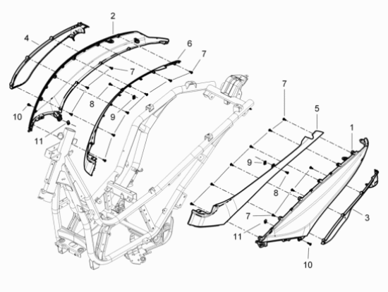 Εικόνα της ΚΑΠΑΚΙ ΠΛΕΥΡΟΥ BEVERLY 350 MY11 ΚΑΤΩ ΔΕ-672616000C