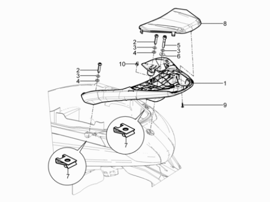 Εικόνα της ΣΧΑΡΑ ΠΙΣΩ BEVERLY 300 MY16 ΓΙΑ 505-705-65680100H4