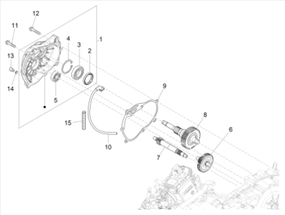 Εικόνα της ΑΞΟΝΑΣ ΠΙΣΩ ΤΡΟΧΟΥ BEV300 MY10-NEX-Δ47-1A020473