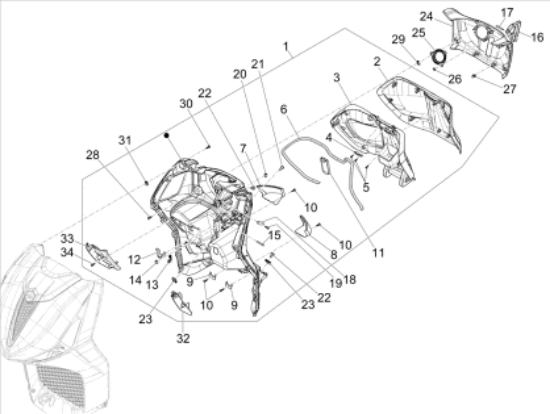 Εικόνα της ΚΑΠΑΚΙ ΕΠΙΘΕΩΡ ΠΛΑΙΣΙΟΥ BEV-X9-X10-NEXUS-575551