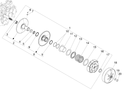 Εικόνα της ΒΑΣΗ ΕΛΑΤ ΚΟΜΠΛΕΡ MEDLEY-GTS 125-150-1A002035