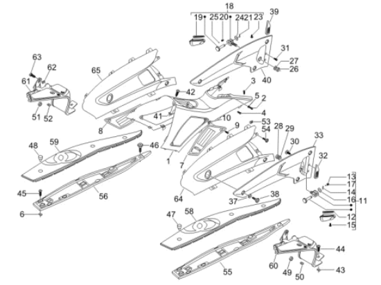 Εικόνα της ΠΛΕΥΡΟ ΑΡ GILERA NEXUS ΜΠΡΟΣ ΓΚΡΙ EXCA-97516900F2