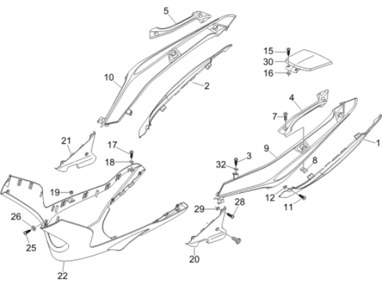Εικόνα της ΠΛΕΥΡΟ ΔΕ GILERA NEXUS ΚΟΚΚ 894-97505700R7