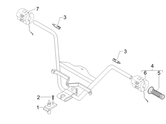 Εικόνα της ΔΙΑΚΟΠΤΗΣ ΦΩΤΩΝ-ΦΛΑΣ ΑΡ GILERA NEXUS E3-649607