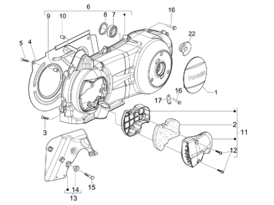 Εικόνα της ΚΑΠΑΚΙ ΔΙΑΚΟΣΜΗΤ ΚΙΝΗΤΗΡΑ 125-250 E3-CM155102