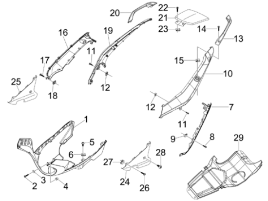 Εικόνα της ΣΠΟΙΛΕΡ GILERA NEXUS ΚΟΚΚ 894-97506400R7