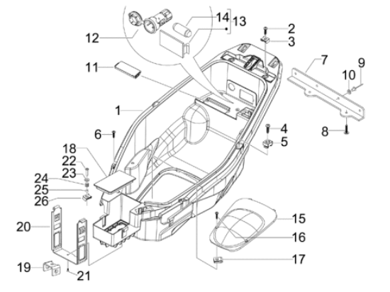 Εικόνα της ΒΑΣΗ ΑΝΑΠΤΗΡΑ SCOOTER ΚΟΜΠΛΕ-294770