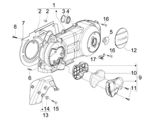 Εικόνα της ΚΑΠΑΚΙ ΔΙΑΚΟΣΜΗΤ ΚΙΝΗΤΗΡΑ 125-250 E3-CM155102