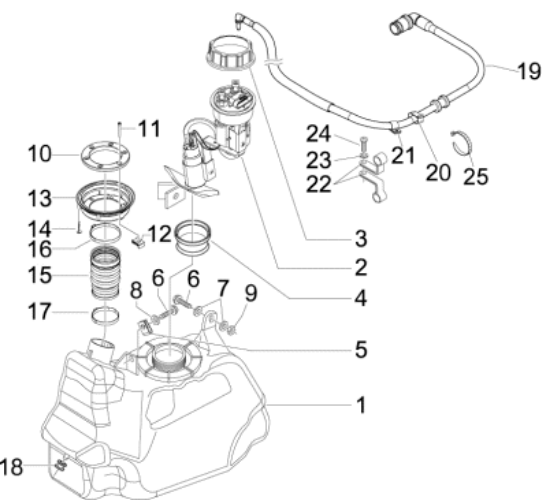 Εικόνα της ΤΕΠΟΖΙΤΟ ΒΕΝΖ GILERA NEXUS-975153