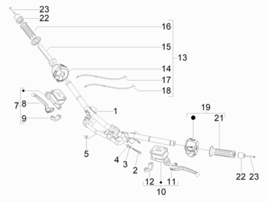 Εικόνα της ΔΙΑΚΟΠΤΗΣ ΦΩΤΩΝ-ΦΛΑΣ ΑΡ GILERA NEXUS E3-647692