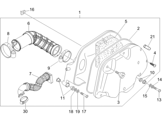 Εικόνα της ΦΥΣΟΥΝΑ ΚΑΡΜΠ/ΘΑΛ ΦΙΛ X8-X9-MP3-GTS 125-841515