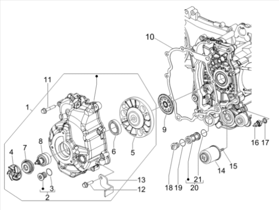 Εικόνα της ΦΙΛΤΡΟ ΛΑΔΙΟΥ SCOOTER 4T 125<>300 CC-1A022356