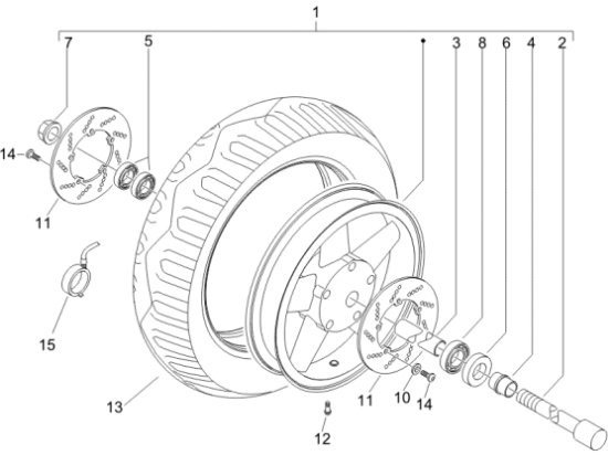 Εικόνα της ΤΡΟΧΟΣ ΜΠΡΟΣ Χ9 125-180-200-250-EVO-X8-56374R