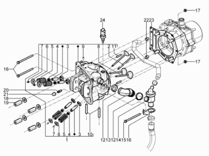 Εικόνα της ΚΕΦΑΛΗ ΚΥΛΙΝΔΡΟΥ SCOOTER 500-82988R1