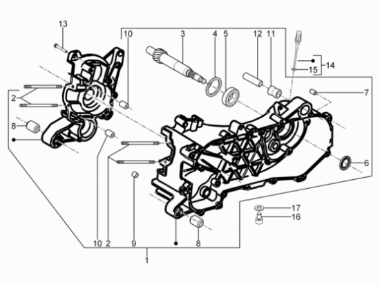 Εικόνα της ΑΞΟΝΑΣ ΔΙΑΦΟΡΙΚΟΥ FLY50 4T/100-LIB50 14Δ-480848