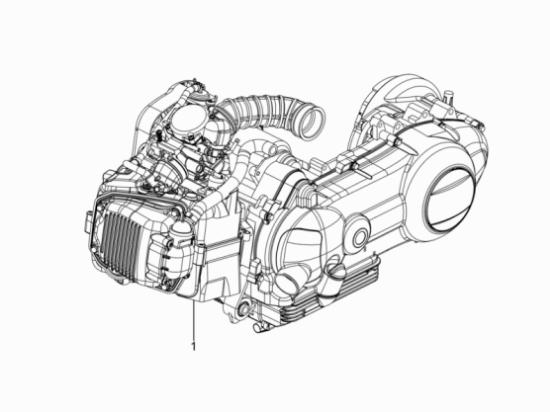 Εικόνα της ΚΙΝΗΤΗΡΑΣ TYPH00N 125 4T/2V E3 OEM-CM1269A4