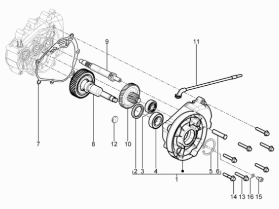 Εικόνα της ΑΞΟΝΑΣ ΠΙΣΩ ΤΡΟΧΟΥ LIB 125-200 RST 44ΔΟΝ-8417485