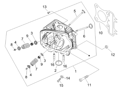 Εικόνα της ΒΑΛΒΙΔΑ ΕΞΑΓΩΓΗΣ SCOOTER 50 4T 2V 16,11-969239