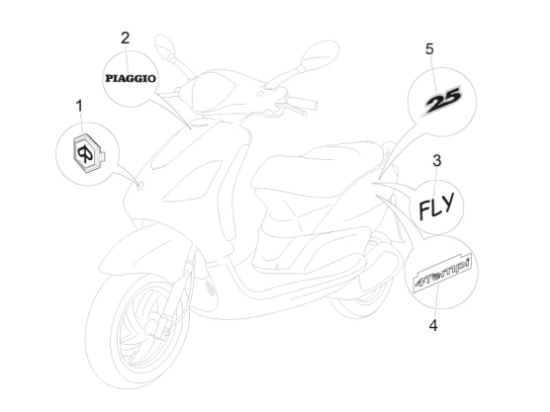 Εικόνα της ΣΗΜΑ ΠΟΔΙΑΣ ΛΟΓΟΤΥΠΟ PIAGGIO-5743990095