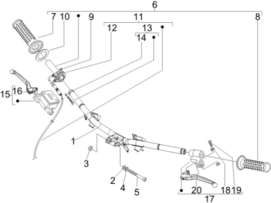 Εικόνα της ΤΡΟΜΠΑ ΦΡ VESPA GT 200-LX-S ΔΕΞΙΑ ±-CM074904