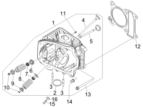 Εικόνα της ΒΑΛΒΙΔΑ ΕΞΑΓΩΓΗΣ SCOOTER 50 4T 2V 16,11-969239