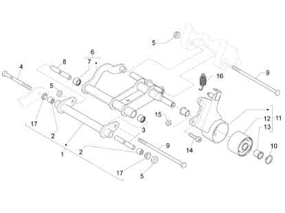 Εικόνα της ΑΞΟΝΑΣ ΜΟΧΛΟΥ ΨΑΛΙΔ FLY 125/150 4T 3V-CM067808