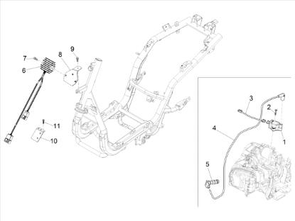 Εικόνα της ΒΑΣΗ ΣΤΑΘΕΡΟΠΟΙΗΤΗ FLY 125-150 4T 3V-642729