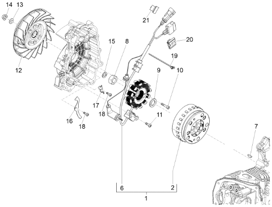 Εικόνα της ΒΟΛΑΝ SCOOTER 125-150 4Τ 3V ΚΟΜΠΛΕ-B018107