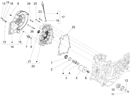 Εικόνα της ΚΑΠΑΚΙ ΒΟΛΑΝ SCOOTER 125/150 4T 3V-8798545