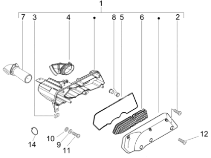 Εικόνα της ΣΩΛΗΝΑΣ ΦΙΛΤΡΟΥ ΑΕΡΑ ZIP CAT-829715