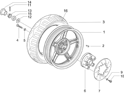 Εικόνα της ΒΑΣΗ ΠΙΣΩ ΔΙΣΚΟΦΡ RUN-STALK-MC2-56111R