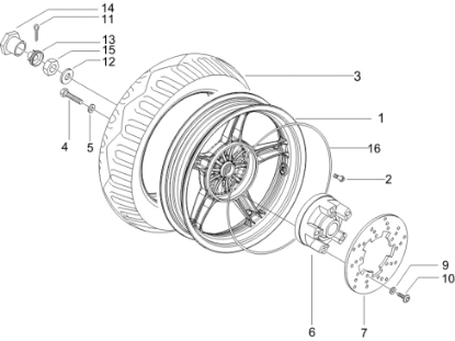 Εικόνα της ΒΑΣΗ ΠΙΣΩ ΔΙΣΚΟΦΡ RUN-STALK-MC2-56111R