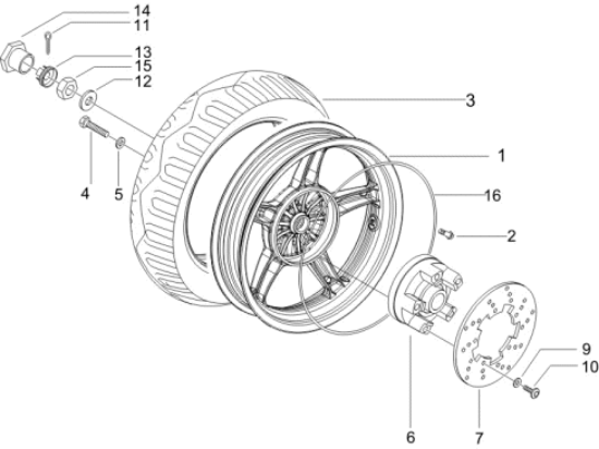 Εικόνα της ΒΑΣΗ ΠΙΣΩ ΔΙΣΚΟΦΡ RUN-STALK-MC2-56111R