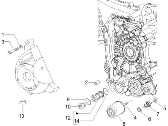 Εικόνα της ΦΙΛΤΡΟ ΛΑΔΙΟΥ SCOOTER 4T 125<>300 CC-1A022356