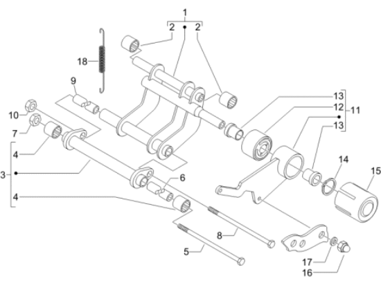 Εικόνα της ΜΠΡΑΤΣΟ ΚΙΝΗΤΗΡΑ RUNN VXR/FL 125-200-ST-597497