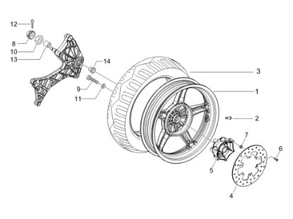 Εικόνα της ΤΡΟΧΟΣ ΠΙΣΩ RUNNER RST-RACE M07-ST ΜΑΥΡΟ-56390R000G