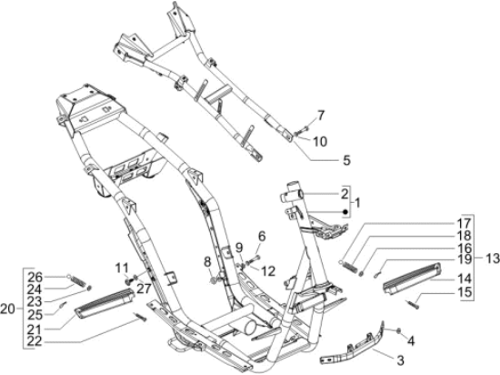 Εικόνα της ΣΑΣΙ GILERA RUNNER RST-SP-ST M08 ΜΕΣΑΙΟ-6241125