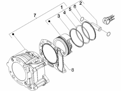 Εικόνα της ΕΛΑΤΗΡΙΟ ΠΙΣΤ R1 SC 125CC 4T ΚΑΤΩ-487996