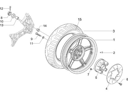 Εικόνα της ΤΡΟΧΟΣ ΠΙΣΩ RUNNER RST-RACE M07-ST ΜΑΥΡΟ-56390R000G