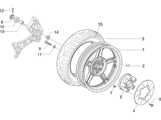 Εικόνα της ΤΡΟΧΟΣ ΠΙΣΩ RUNNER RST-RACE M07-ST ΜΑΥΡΟ-56390R000G